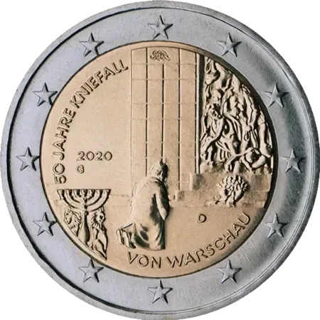 UNC 2 euro Alemania 2020 - Genuflexión de Varsovia