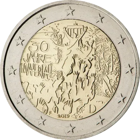 UNC 2 euro Alemania 2019 - Caída del Muro de Berlín UNC 2 euro Alemania 2019 - Caída del Muro de Berlín
