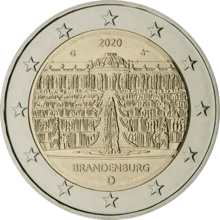 UNC 2 euro Alemania 2020 - Brandenburg UNC 2 euro Alemania 2020 - Brandenburg