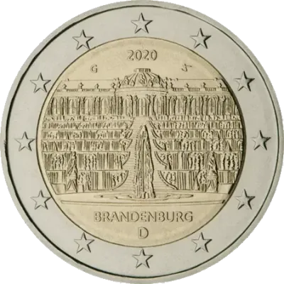 UNC 2 euro Alemania 2020 - Brandenburg UNC 2 euro Alemania 2020 - Brandenburg