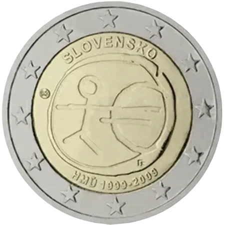 UNC 2 euro Eslovaquia 2009 - Unión Económica y Monetaria UNC 2 euro Eslovaquia 2009 - Unión Económica y Monetaria