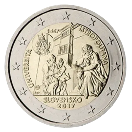 UNC 2 euro Eslovaquia 2017 - Universidad Istropolitana UNC 2 euro Eslovaquia 2017 - Universidad Istropolitana