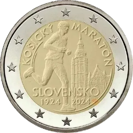 UNC 2 euro Eslovaquia 2024 - Maratón de Košice UNC 2 euro Eslovaquia 2024 - Maratón de Košice
