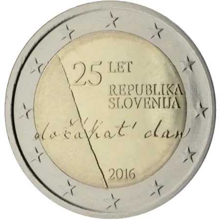 UNC 2 euro Eslovenia 2016 - Independencia UNC 2 euro Eslovenia 2016 - Independencia