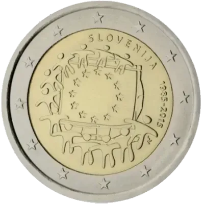 UNC 2 euro Eslovenia 2015 - Bandera de la Unión Europea