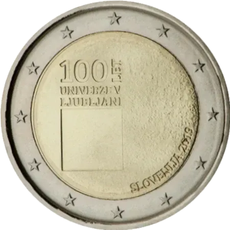 UNC 2 euro Eslovenia 2019 - Universidad de Liubliana UNC 2 euro Eslovenia 2019 - Universidad de Liubliana