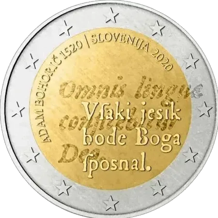 UNC 2 euro Eslovenia 2020 - Adam Bohorič UNC 2 euro Eslovenia 2020 - Adam Bohorič