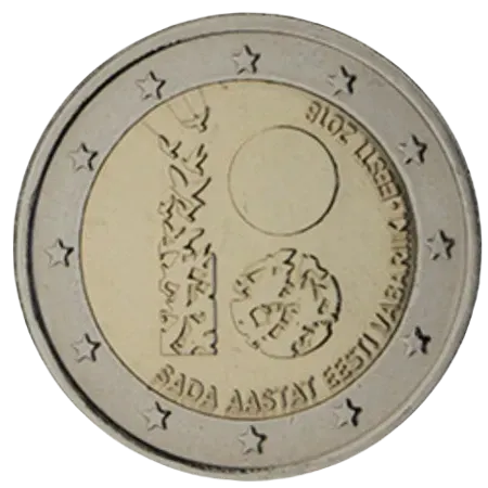 UNC 2 euro Estonia 2018 - Independencia de Estonia UNC 2 euro Estonia 2018 - Independencia de Estonia