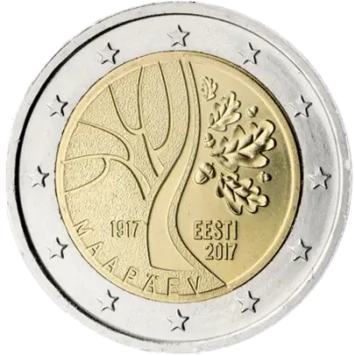 UNC 2 euro Estonia 2017 - Camino a la Independencia UNC 2 euro Estonia 2017 - Camino a la Independencia