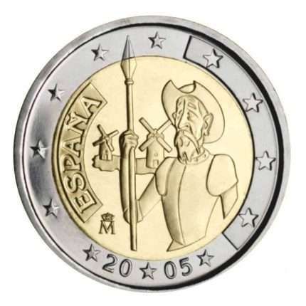 UNC 2 euro España 2005 - El Quijote