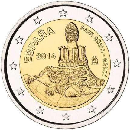 UNC 2 euro España 2014 - Park Güell
