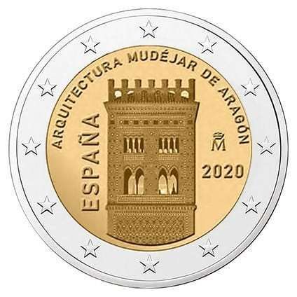 UNC 2 euro España 2020 - Arquitectura Mudéjar UNC 2 euro España 2020 - Arquitectura Mudéjar