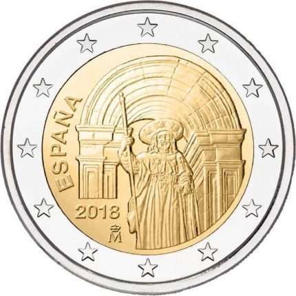 UNC 2 euro España 2018 - Catedral de Santiago UNC 2 euro España 2018 - Catedral de Santiago