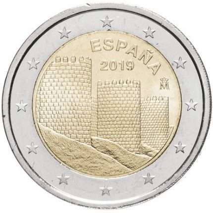 UNC 2 euro España 2019 - Murallas de Ávila UNC 2 euro España 2019 - Murallas de Ávila