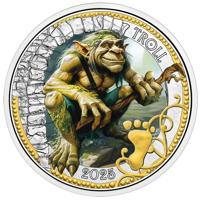 UNC 3 euro Austria 2025 - Troll UNC 3 euro Austria 2025 - Troll