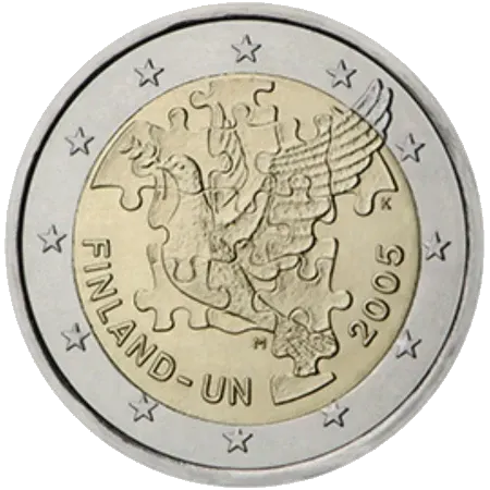 UNC 2 euro Finlandia 2005 - Ingreso en la ONU