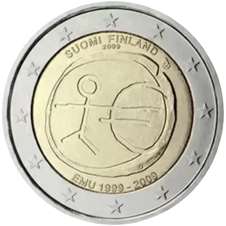 UNC 2 euro Finlandia 2009 - Unión Económica y Monetaria UNC 2 euro Finlandia 2009 - Unión Económica y Monetaria