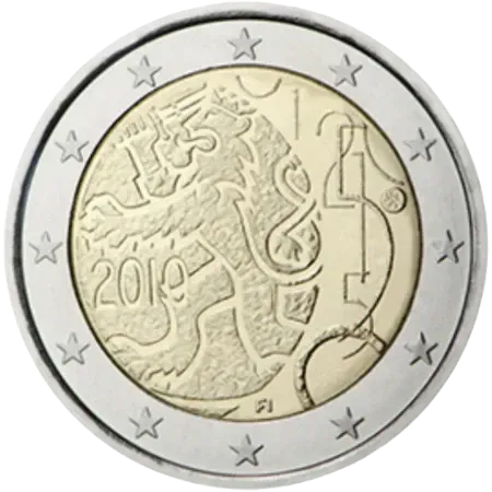 UNC 2 euro Finlandia 2010 - Decreto de 1860 UNC 2 euro Finlandia 2010 - Decreto de 1860