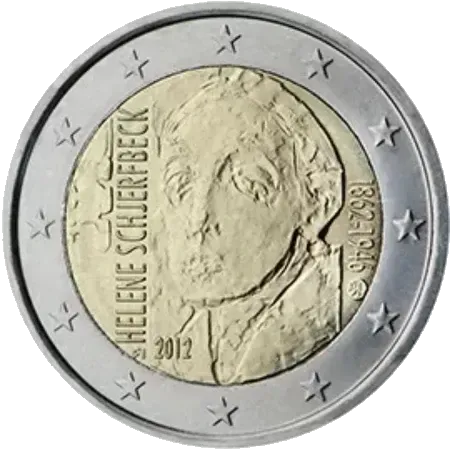 UNC 2 euro Finlandia 2012 - Helene Schjerfbeck UNC 2 euro Finlandia 2012 - Helene Schjerfbeck