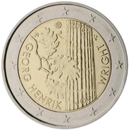 UNC 2 euro Finlandia 2016 - Georg Henrik von Wright UNC 2 euro Finlandia 2016 - Georg Henrik von Wright