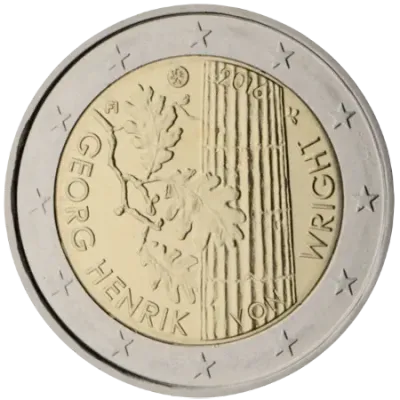 UNC 2 euro Finlandia 2016 - Georg Henrik von Wright UNC 2 euro Finlandia 2016 - Georg Henrik von Wright