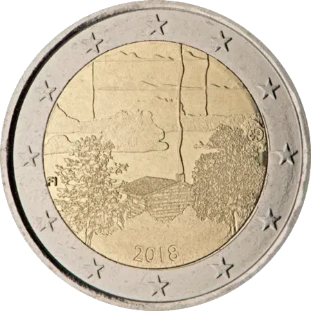 UNC 2 euro Finlandia 2018 - Cultura de la Sauna UNC 2 euro Finlandia 2018 - Cultura de la Sauna