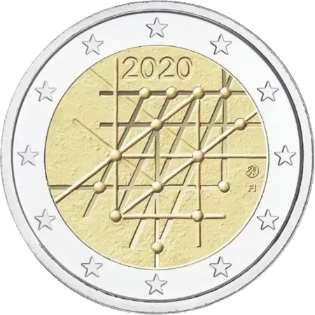 UNC 2 euro Finlandia 2020 - Universidad de Turku