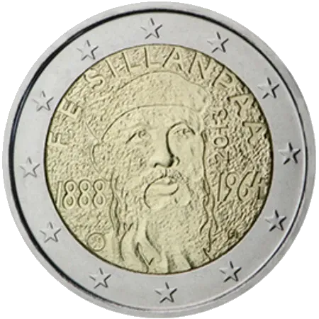 UNC 2 euro Finlandia 2013 - Frans Eemil Sillanpää UNC 2 euro Finlandia 2013 - Frans Eemil Sillanpää