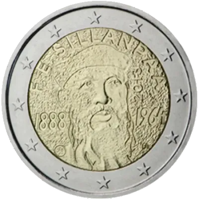 UNC 2 euro Finlandia 2013 - Frans Eemil Sillanpää