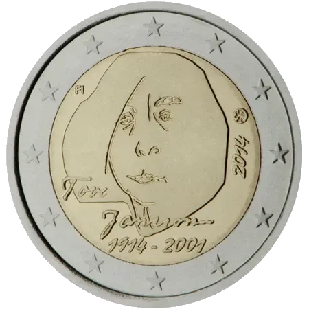 UNC 2 euro Finlandia 2014 - Tove Jansson UNC 2 euro Finlandia 2014 - Tove Jansson