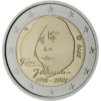 UNC 2 euro Finlandia 2014 - Tove Jansson UNC 2 euro Finlandia 2014 - Tove Jansson