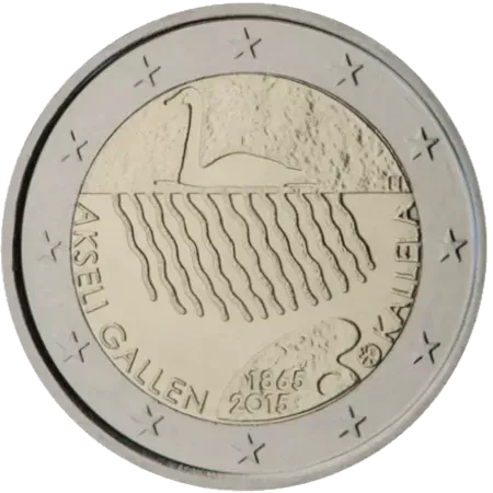 UNC 2 euro Finlandia 2015 - Akseli Gallen-Kallela UNC 2 euro Finlandia 2015 - Akseli Gallen-Kallela