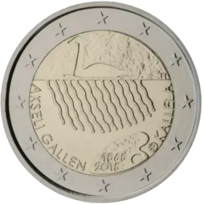 UNC 2 euro Finlandia 2015 - Akseli Gallen-Kallela UNC 2 euro Finlandia 2015 - Akseli Gallen-Kallela