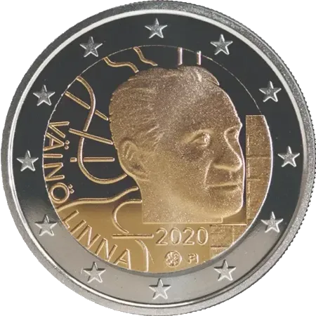 UNC 2 euro Finlandia 2020 - Väinö Linna