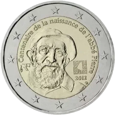 UNC 2 euro Francia 2012 - Abbé Pierre UNC 2 euro Francia 2012 - Abbé Pierre