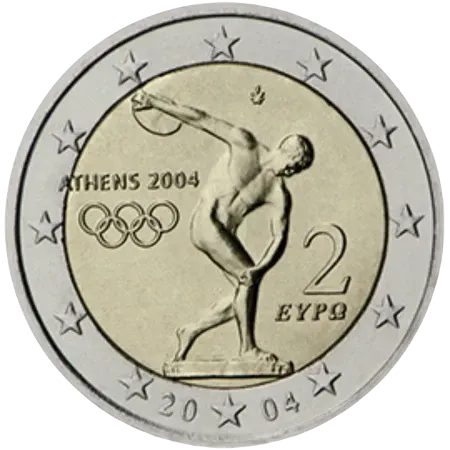 UNC 2 euro Grecia 2004 - Juegos Olimpicos