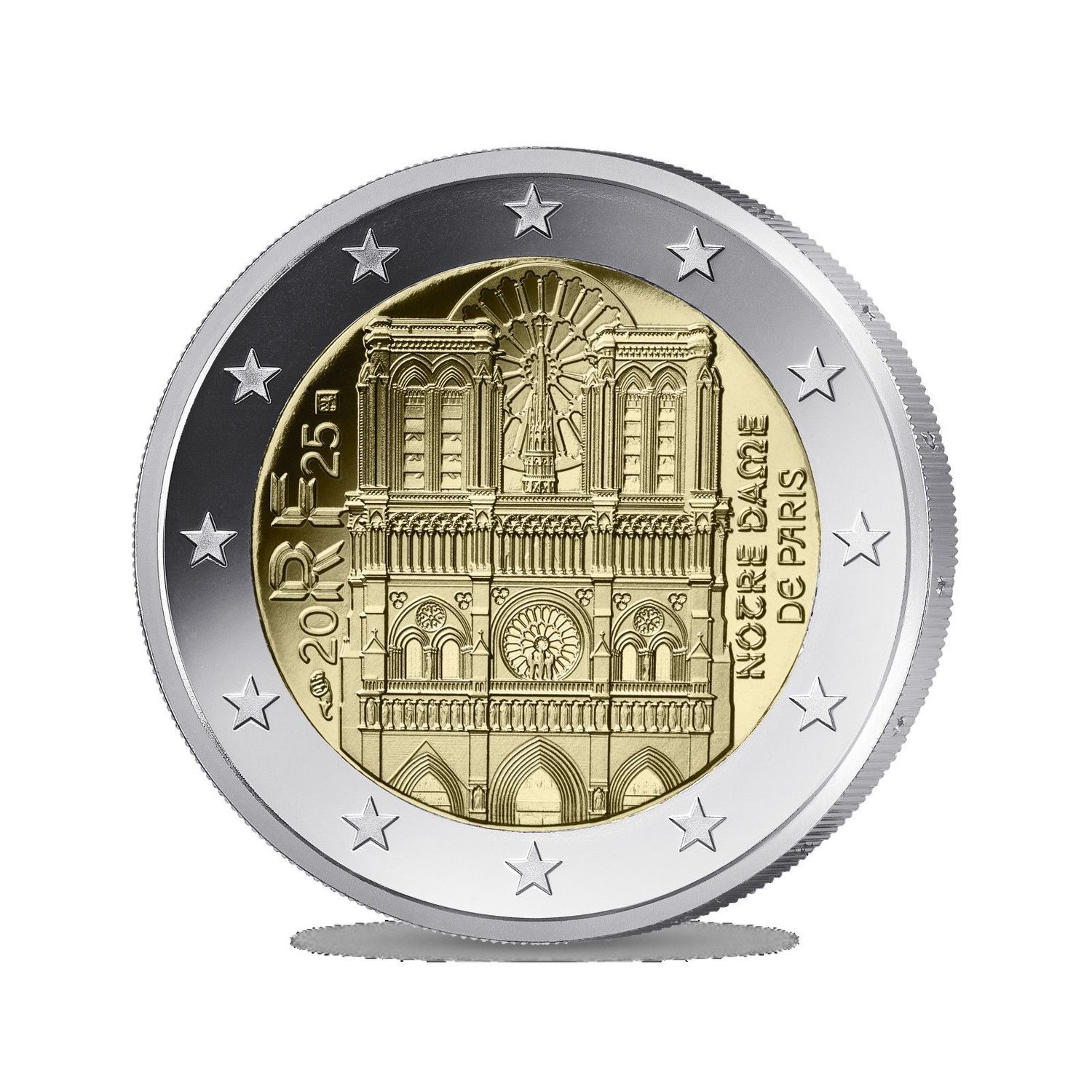 UNC 2 euro Francia 2025 - Notre Dame UNC 2 euro Francia 2025 - Notre Dame