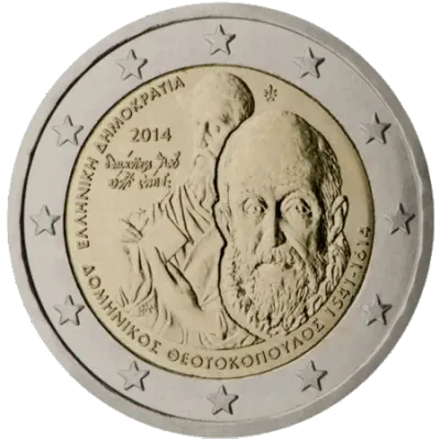 UNC 2 euro Grecia 2014 - El Greco