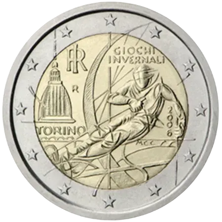 UNC 2 euro Italia 2006 - Juegos Olímpicos Turín
