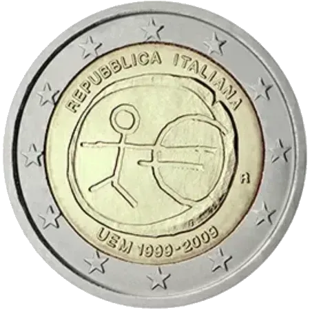 UNC 2 euro Italia 2009 - Unión Económica y Monetaria UNC 2 euro Italia 2009 - Unión Económica y Monetaria