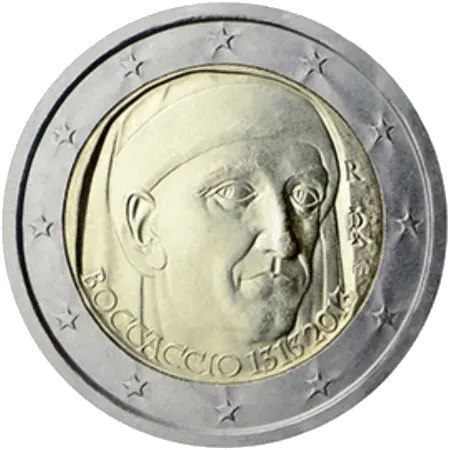 UNC 2 euro Italia 2013 - Giovanni Boccaccio UNC 2 euro Italia 2013 - Giovanni Boccaccio