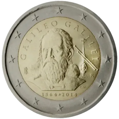 UNC 2 euro Italia 2014 - Galileo Galilei