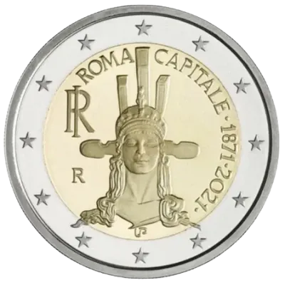 UNC 2 euro Italia 2021 - Roma UNC 2 euro Italia 2021 - Roma