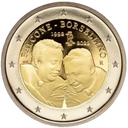 UNC 2 euro Italia 2022 - Falcone y Borsellino UNC 2 euro Italia 2022 - Falcone y Borsellino