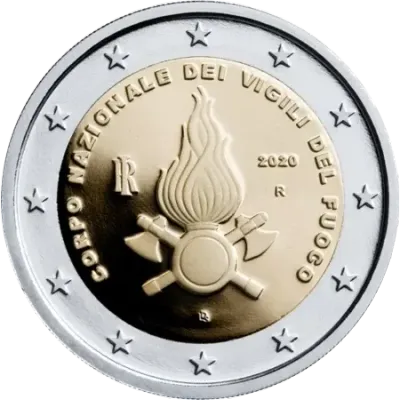 UNC 2 euro Italia 2020 - Vigili del Fuoco UNC 2 euro Italia 2020 - Vigili del Fuoco