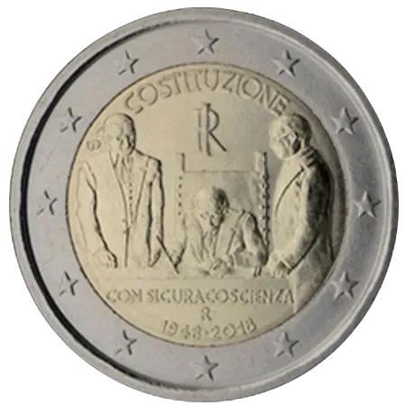 UNC 2 euro Italia 2018 - Constitución Italiana