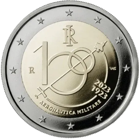 UNC 2 euro Italia 2023 - Aeronautica Militare UNC 2 euro Italia 2023 - Aeronautica Militare