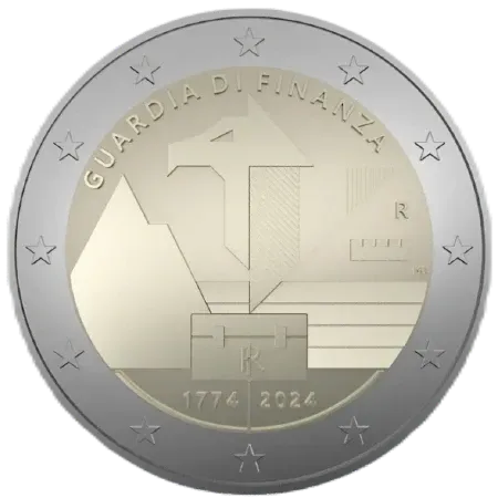 UNC 2 euro Italia 2024 - Guardia di Finanza UNC 2 euro Italia 2024 - Guardia di Finanza