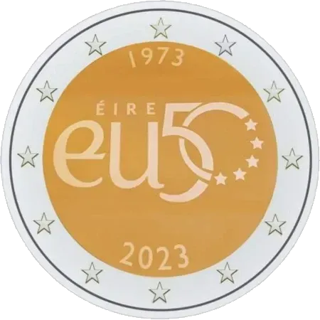 UNC 2 euro Irlanda 2023 - Adhesión a la Unión Europea UNC 2 euro Irlanda 2023 - Adhesión a la Unión Europea
