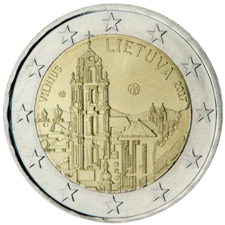 UNC 2 euro Lituania 2017 - Vilna UNC 2 euro Lituania 2017 - Vilna